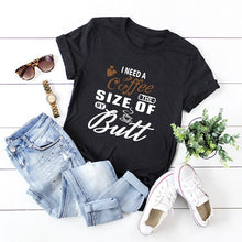 Load image into Gallery viewer, JFUNCY Funny Letter Print T-shirts Women's S-5XL Kawaii Harajuku Top Clothes Female Shirts Women Cotton T-shirt